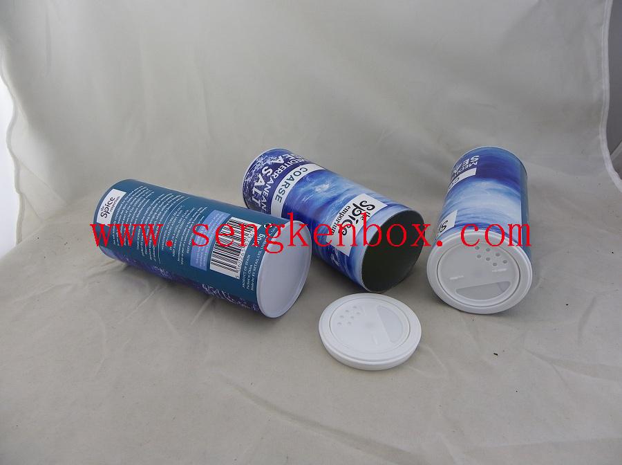 White Salt Packaging Paper Tube