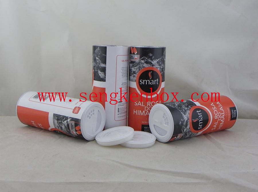 Himalayan Rose Salt Packaging Cylinder Shaker Paper Cardboard Tube