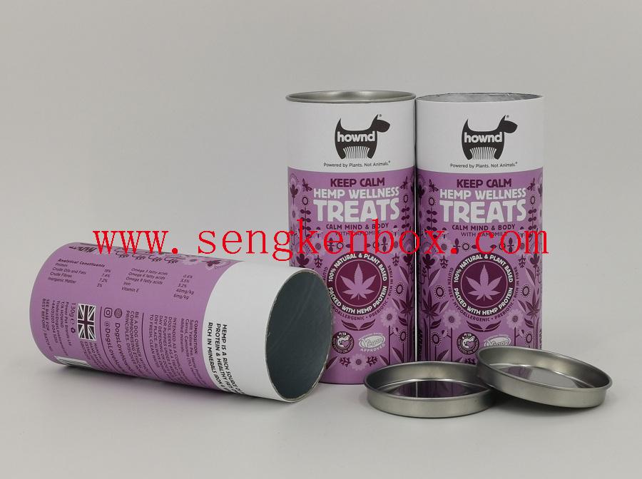 Animal Foodstuffs Packaging Paper Canister