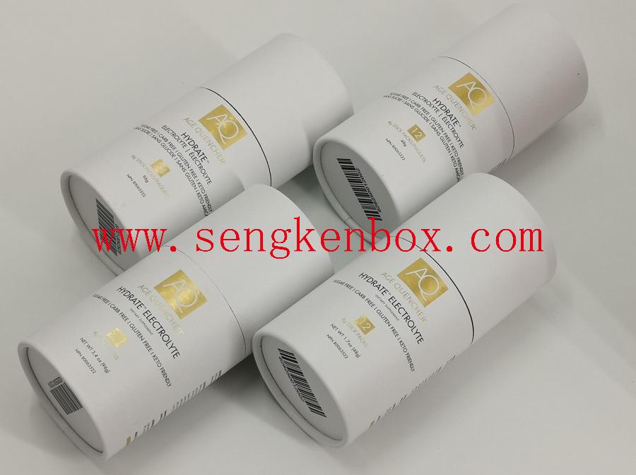 Anti-aging Products Packaging Food Grade Rolled Edge Paper Cardboard Cans