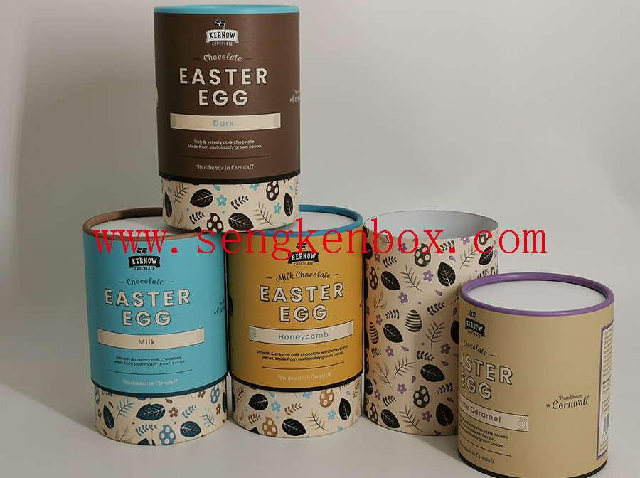 Paper Cardboard Cans For Chocolate Packaging