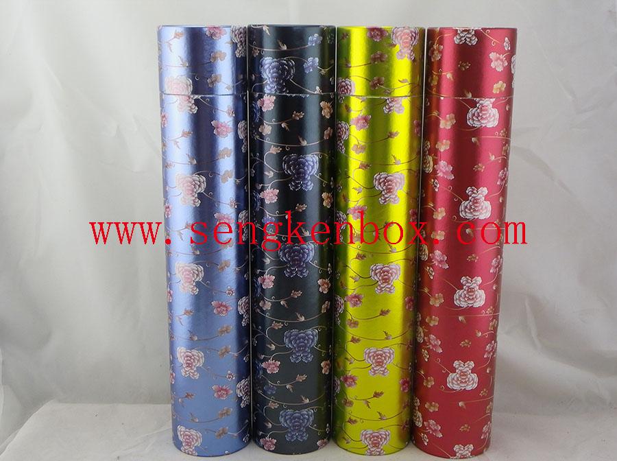 Waterproof Glossy Flower Paper Tube