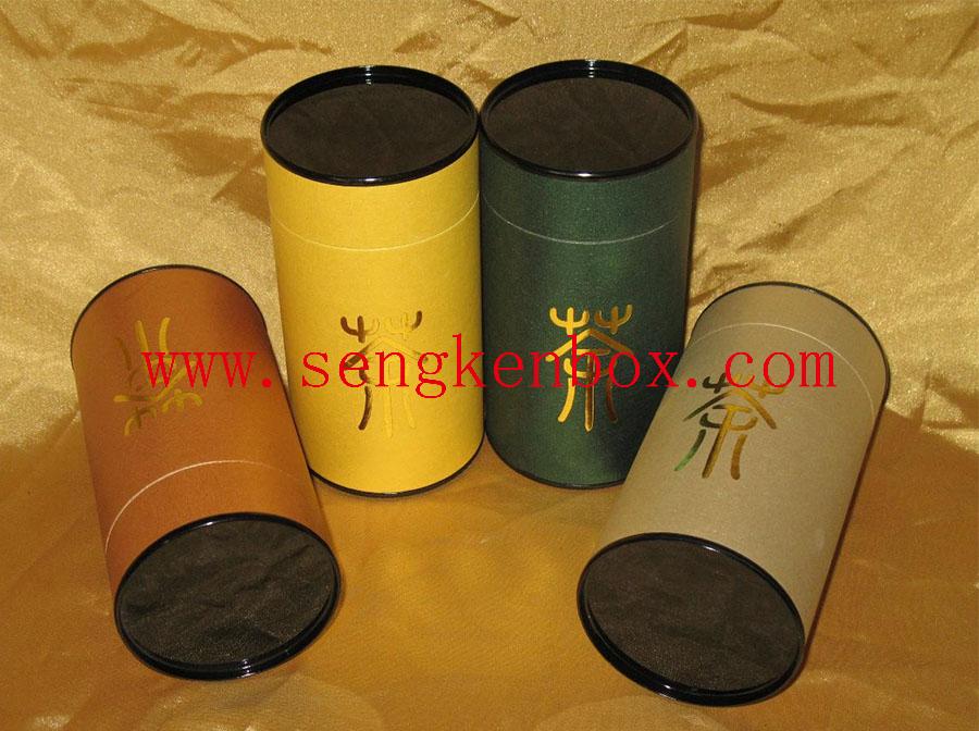 Black Iron Lid Paper Cans Packaging