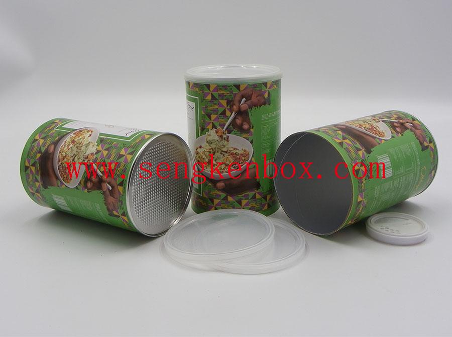 Paper Cans With Plastic Cover