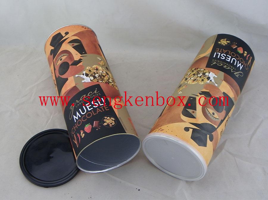 Muesli Chocolate Packaging Paper Tube