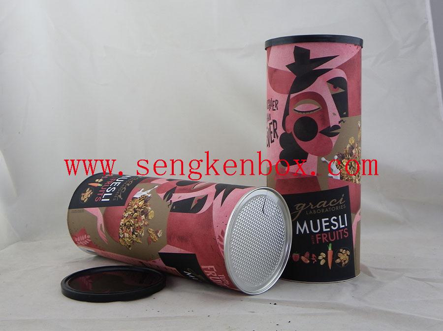 Muesli Fruits Food Packaging Paper Cans