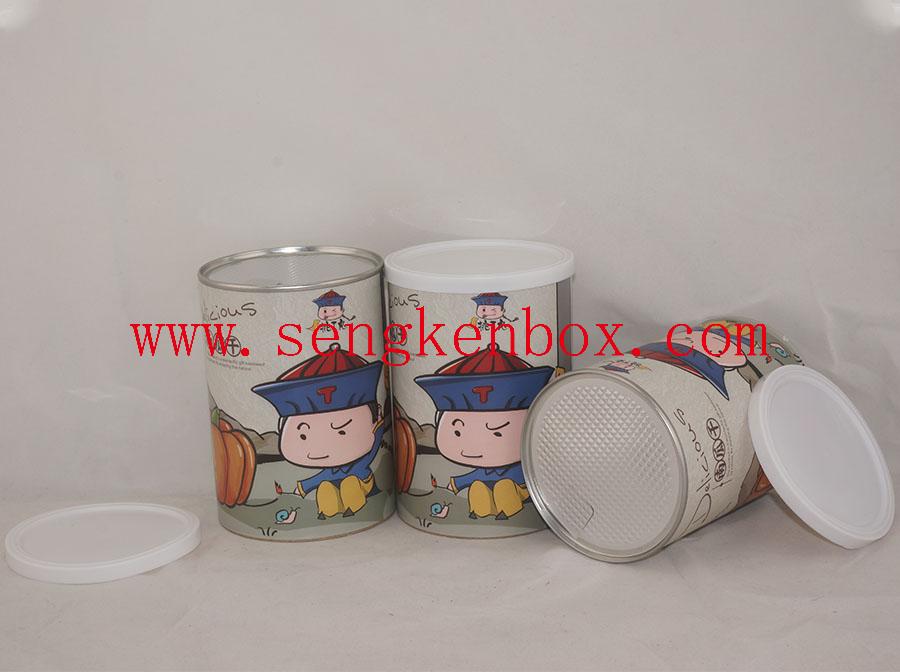 Cartoon Snacks Packaging Paper Cans