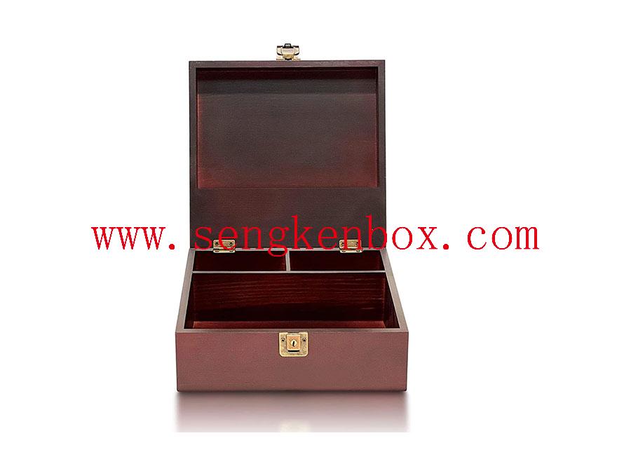 Packaging Wooden Box With Locks