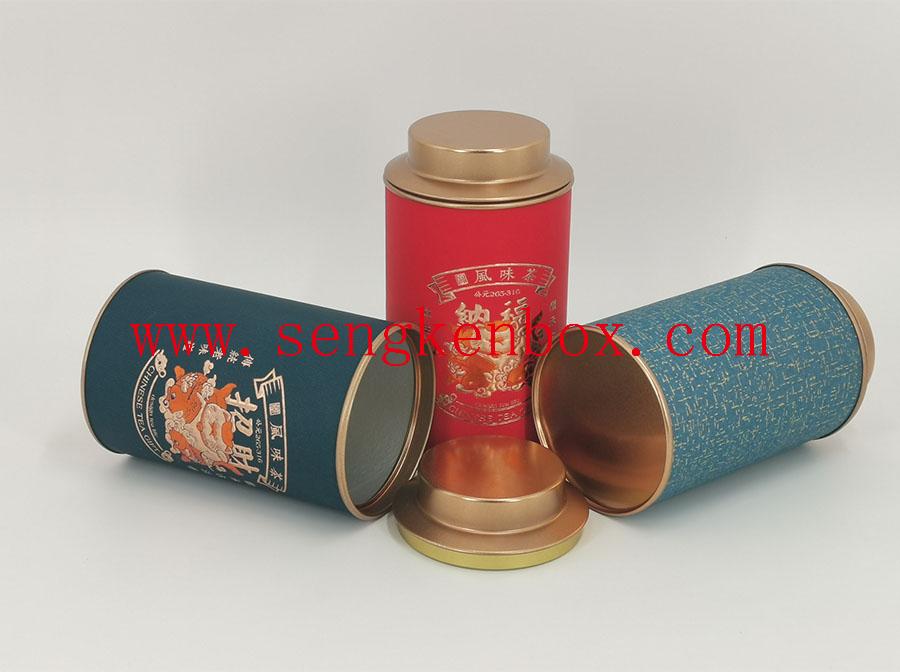 Custom Patterned Cans With Protruding Lid