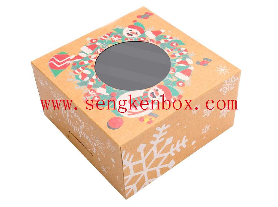 Caisse d'emballage en papier de conception de Noël personnalisée