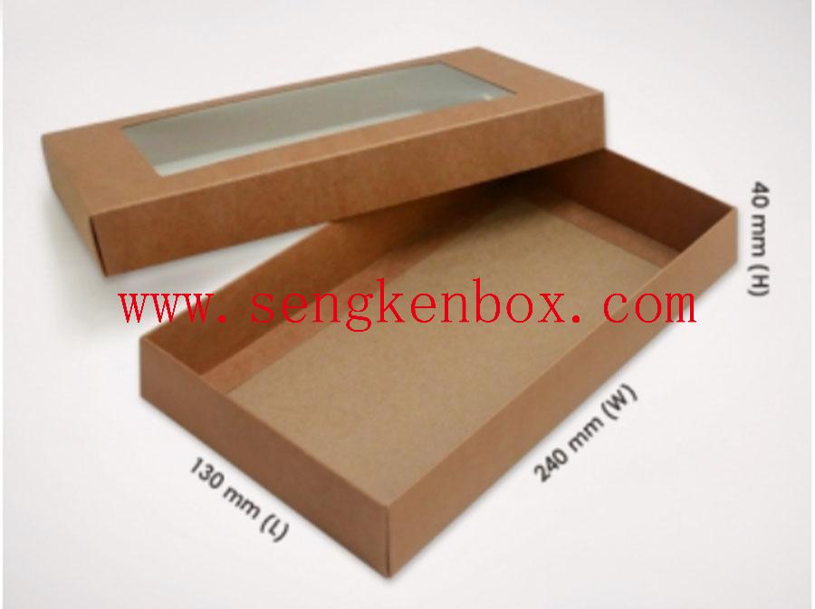 Boîte de papier d'emballage avec fenêtre visuelle