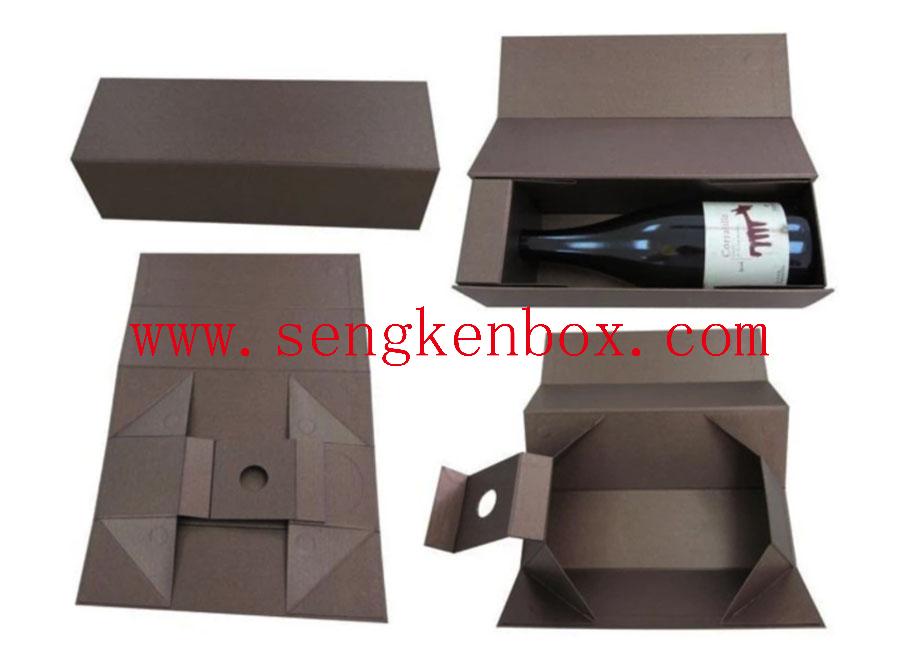 Boîte de papier d'emballage de vin noir