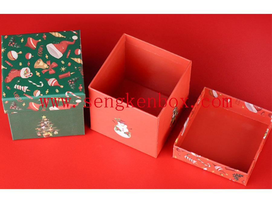 Boîte de papier de bonbons aux fruits de Noël