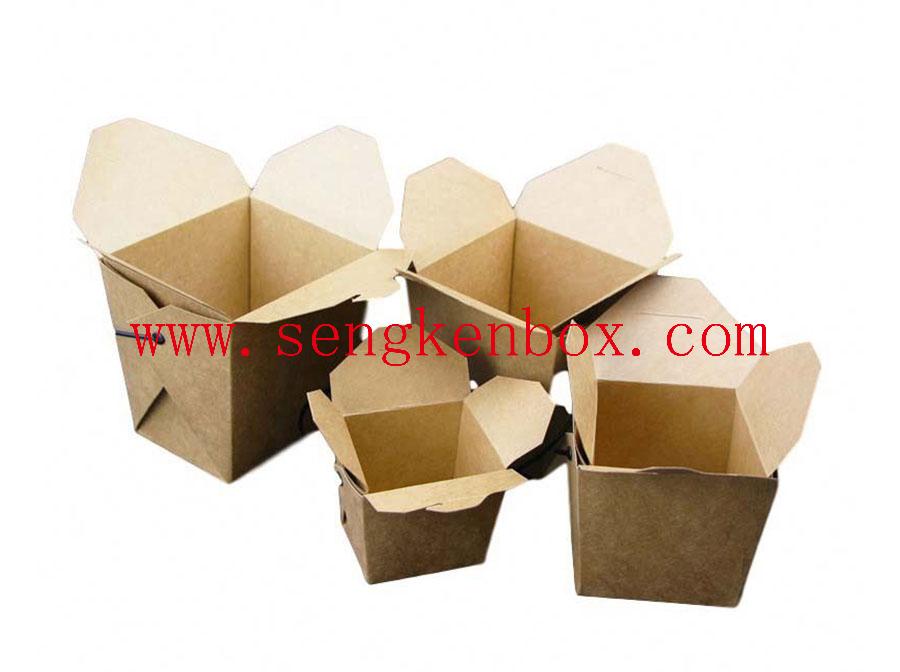 Boîte en papier Kraft simple