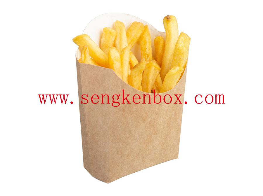 Boîte de papier d'emballage de frites