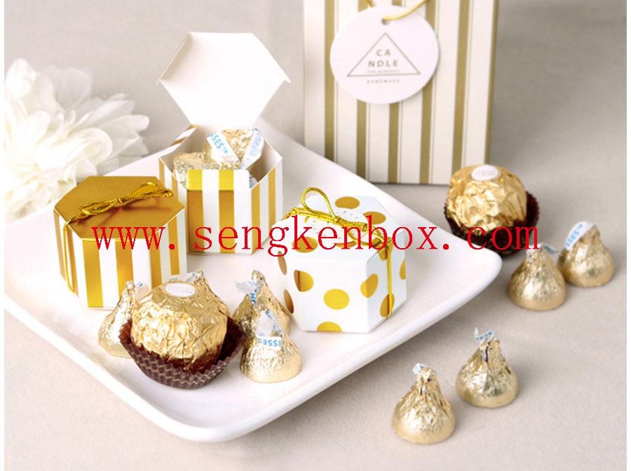 Petite boîte à bonbons au chocolat à motif personnalisé