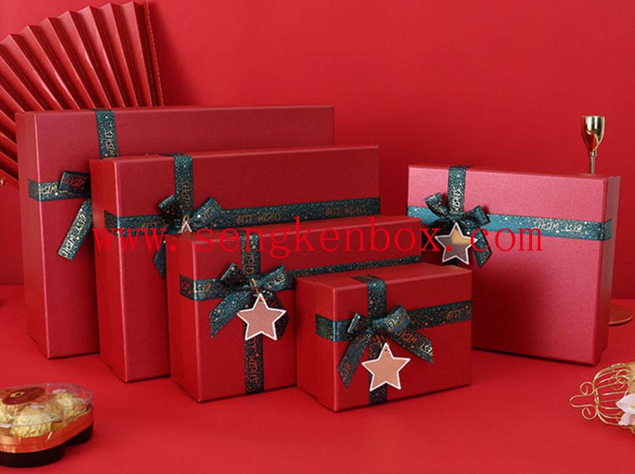 Boîte de Noël en papier bonbon personnalisée