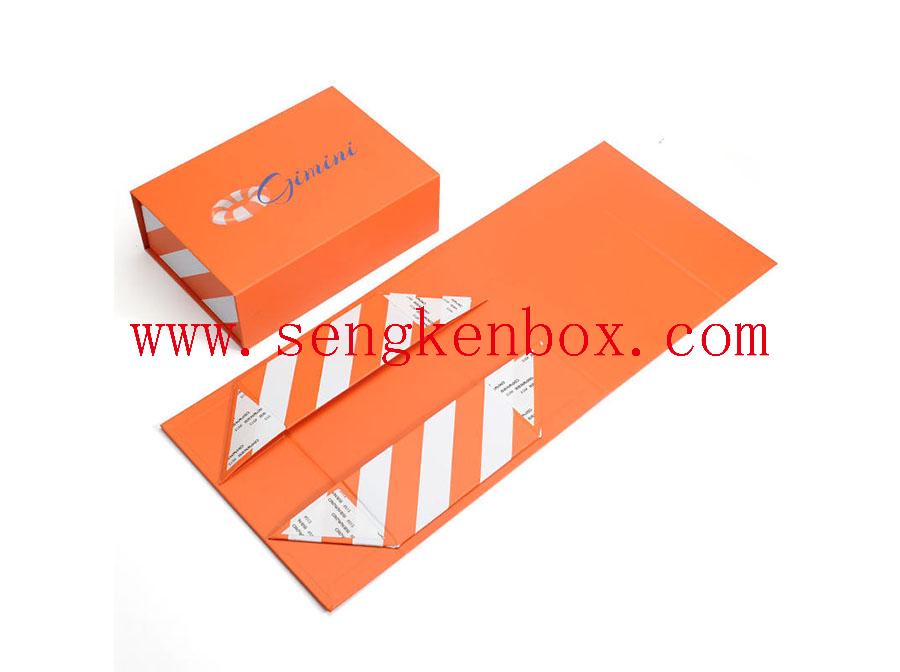 Boîte-cadeau en papier avec logo d'impression couleur
