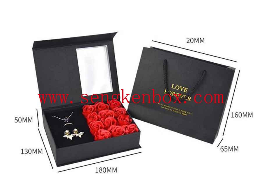 Boîte d'emballage de bijoux Immortal Rose