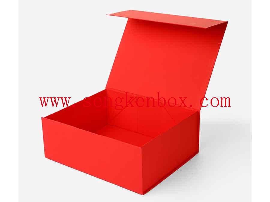 Boîte de papier de bouteille de cosmétiques rouge