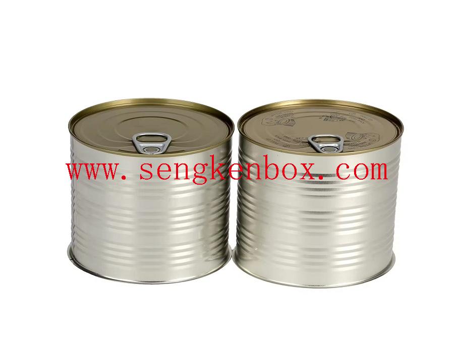 Boîte de conserve en aluminium métallique de stockage vide