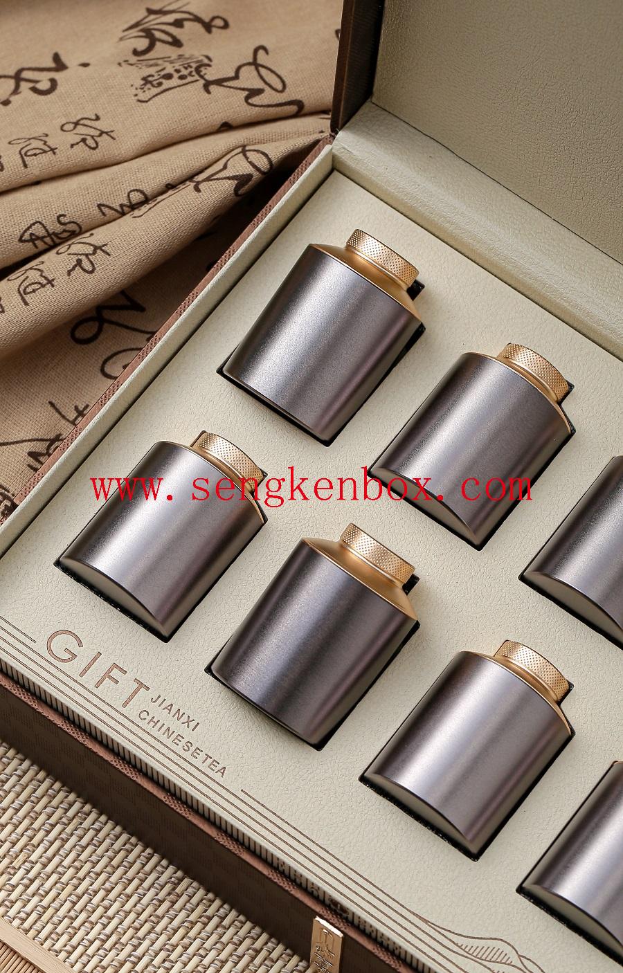 boîte à capsules de café en cuir