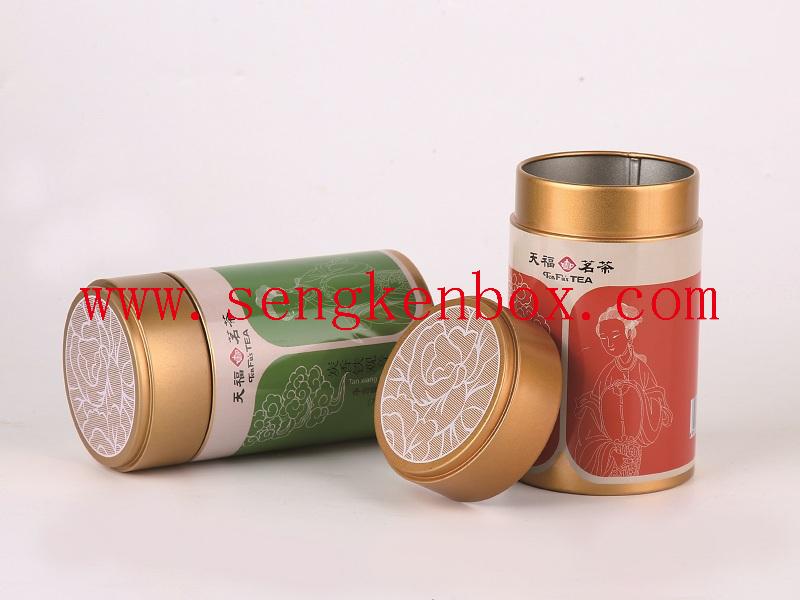 Boîtes rondes en métal d'emballage de café