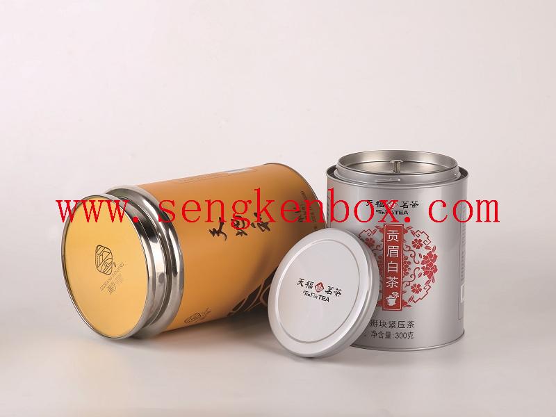 Boîte de conserve en métal de qualité alimentaire pour le thé