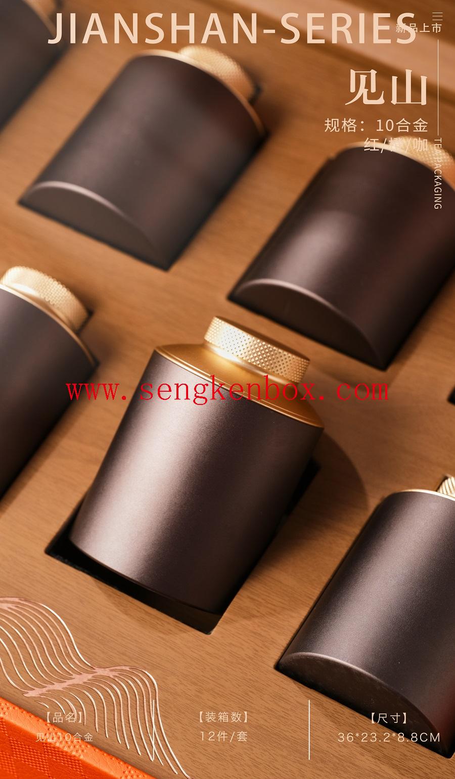 leather snap close box