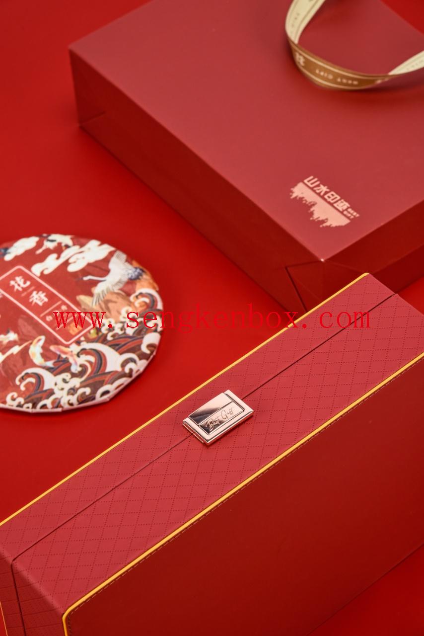 Leather-Clad Tea Box