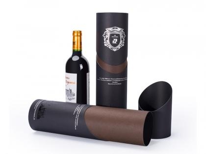 Round Wine Packaging Paper Tube Box