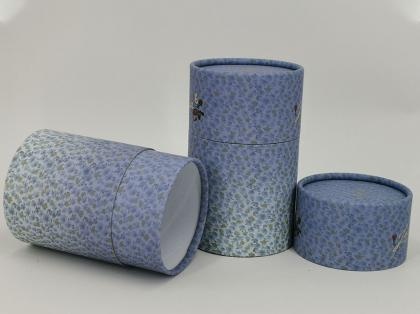 Small Light Blue Flowers T-shirt Paper Tube