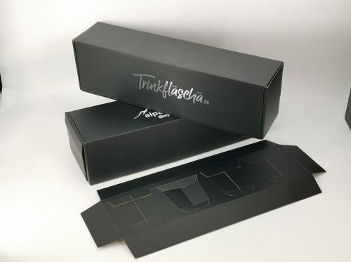 Black Detachable White Printed Paper Box