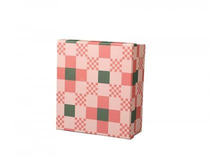 Plaid Pattern Gift Storage Paper Box