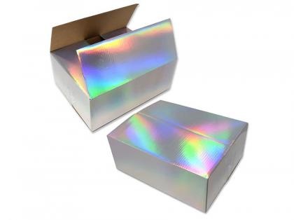 Custom Printing Folding Laser Silver Card Case