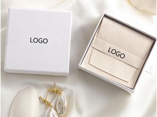 White Pull-Out Custom Logo Jewelry Box