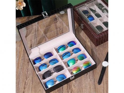 8 Grids Glasses Storage Sunglasses Home Collection Box