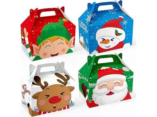3D Christmas Foldable Goody Gift Paper Box