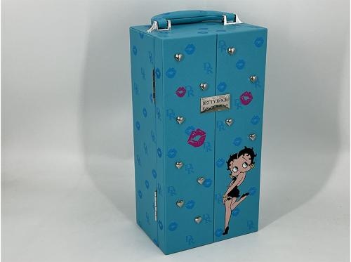 Wine Packaging Box With Blue Cartoon Pattern