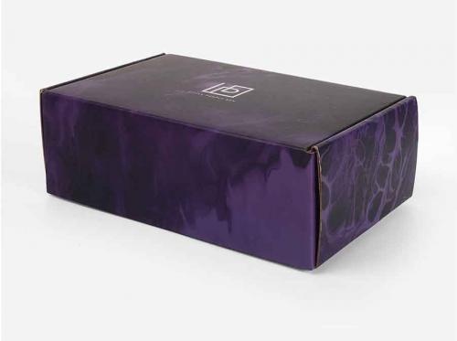 Cheap Printed Custom Logo Purple Clothing Box