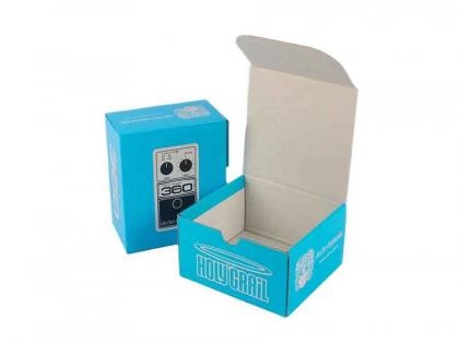 Blue Clamshell Electronic Products Foldable Box