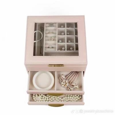 OEM et ODM Custom Logo Leather Velvet Jewelry Box Gift Bracelet Necklace Packaging à vendre