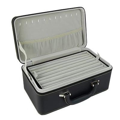 OEM et ODM Luxury PU Leather Velvet Jewelry Box Necklace Ring Gift Packaging à vendre