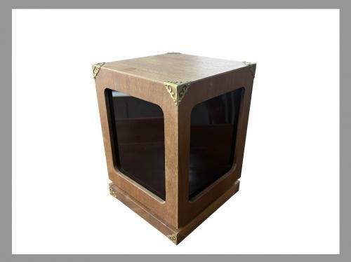 Three-dimensional Square Wooden Tea Gift Display Box