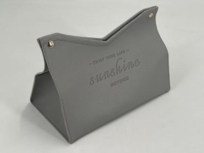 OEM et ODM PU Leather Desktop Tissue Case for Home Office Use à vendre