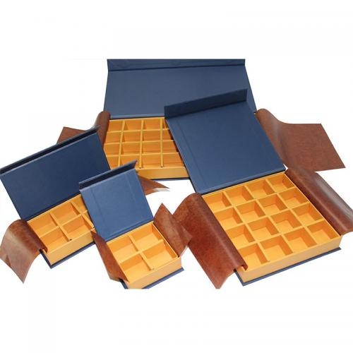 OEM et ODM Magnetic Paper Chocolate Packaging Gift Boxes With Divider Cardboard à vendre