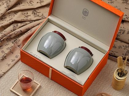 Gift Box With Two Porcelain Jars