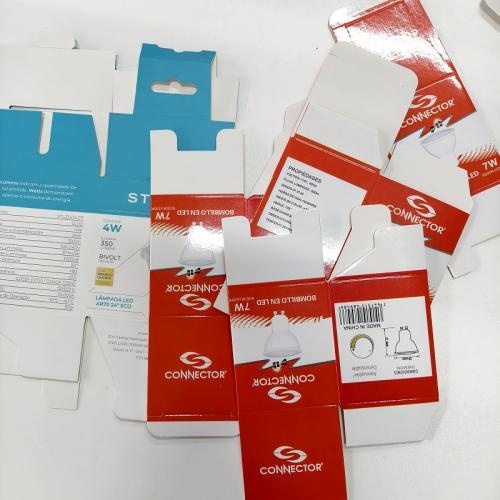 White Card Light Bulb Packaging