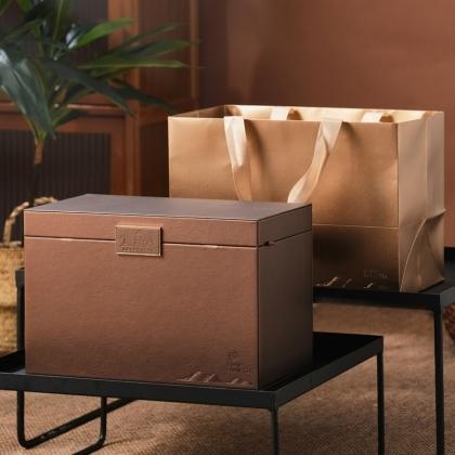 High-quality Leather Box For Loose Tea Packaging